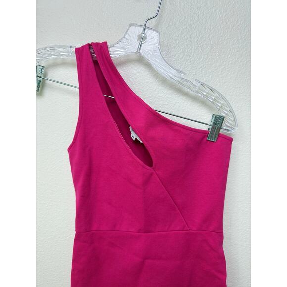 Revolve Superdown Nava Asymmetrical Mini Dress Hot Pink Size XS - Picture 5 of 7